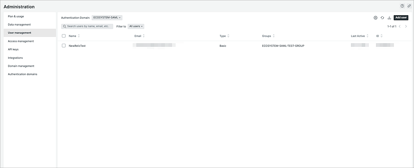 Screenshot of add a user